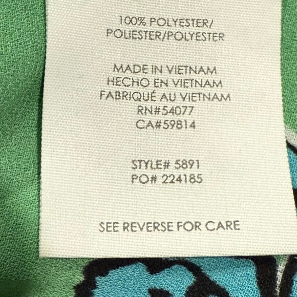 Cabi Floral Green Blouse - Picture 6 of 6